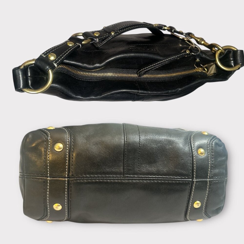 Coach Black Leather Hobo Bag - Picture 6 of 10